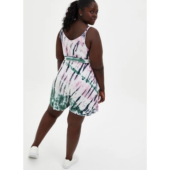 π Super Soft Multi Tie-Dye Romper 3X 22 24 NWT - Picture 3 of 6